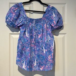 Lily Pulitzer linen top